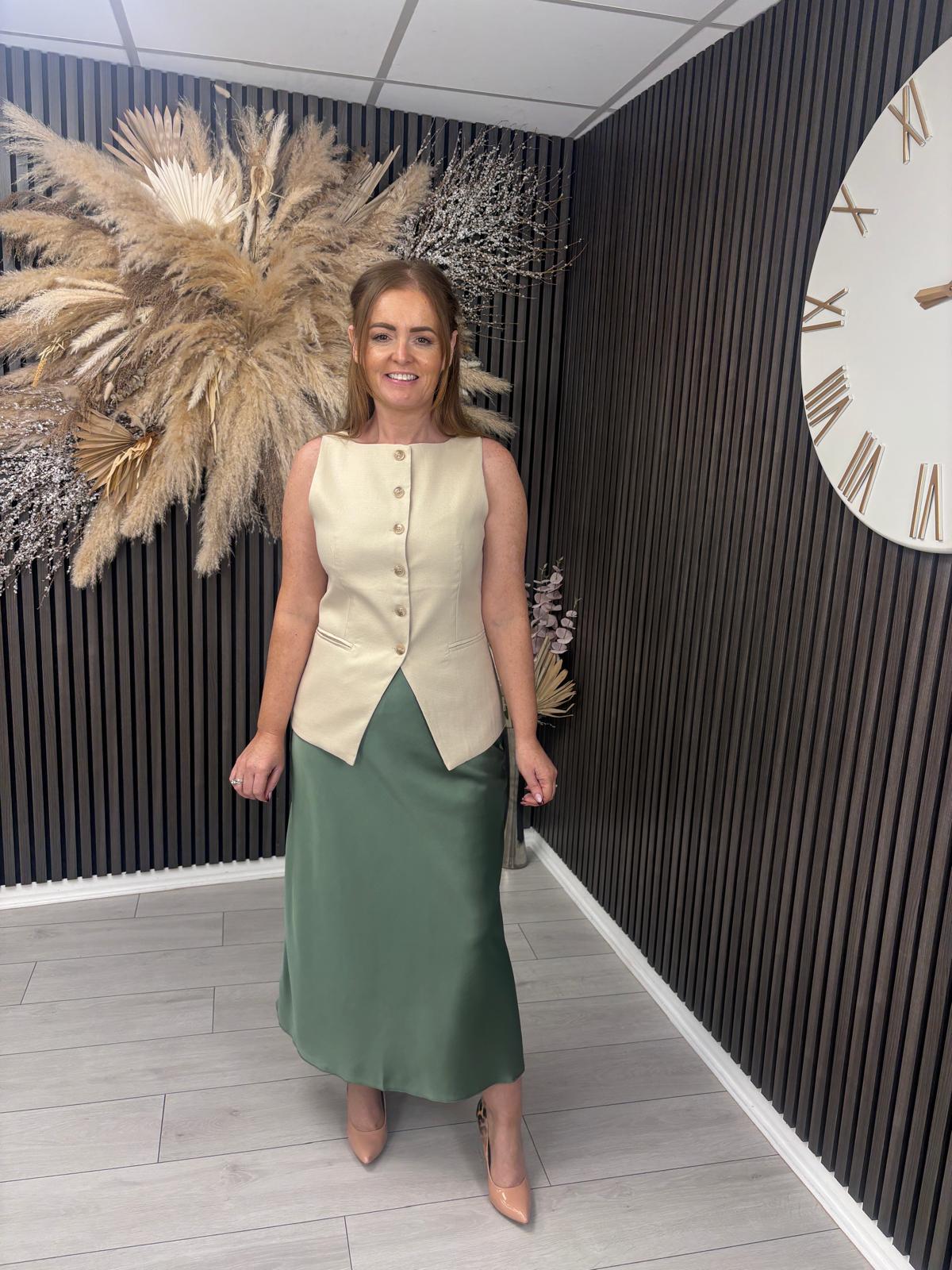 JANE SKIRT - KHAKI