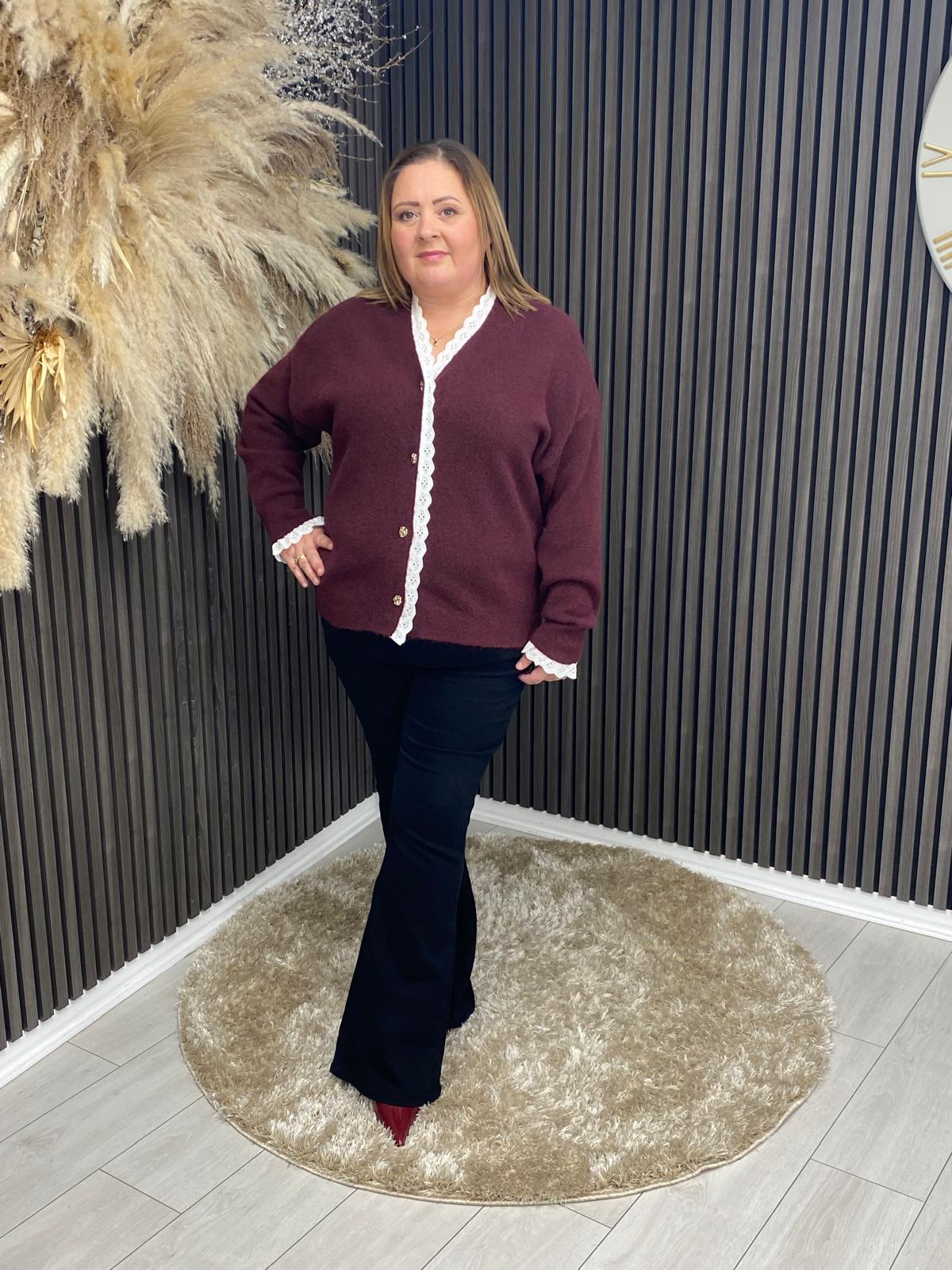 SUZANNE CARDIGAN - BORDEAUX