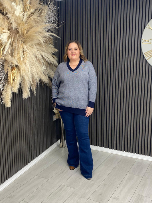CORA LEIGH JUMPER - NAVY