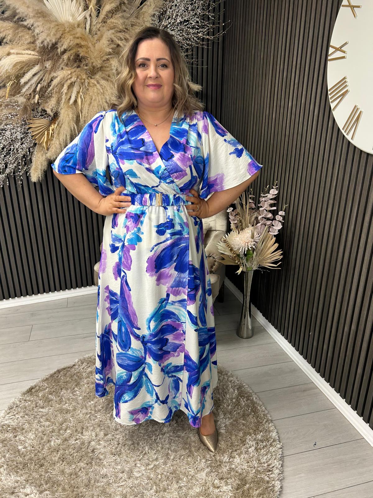 EVA DRESS - BLUE/PURPLE