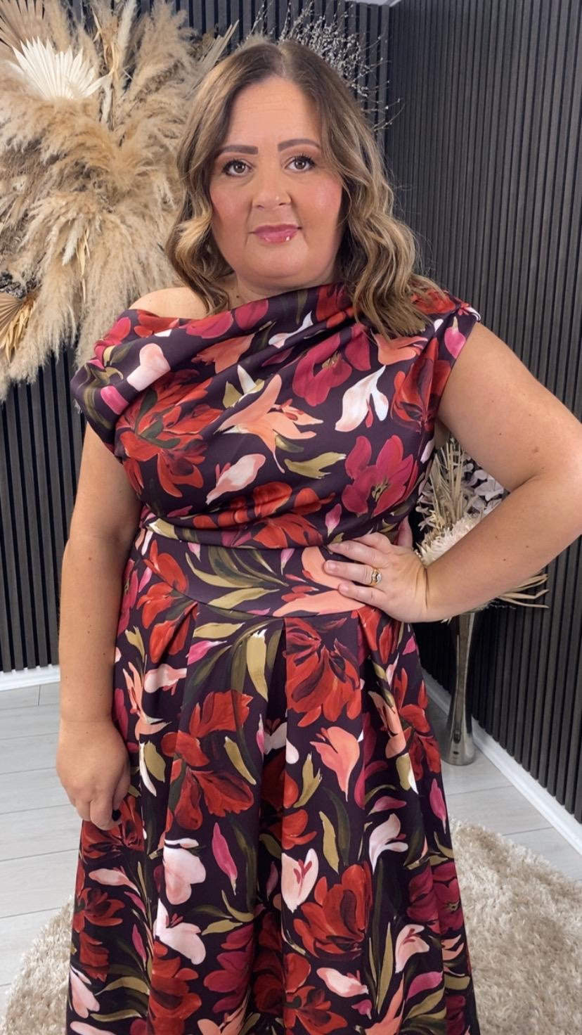 BETTY DRESS - CRANBERRY