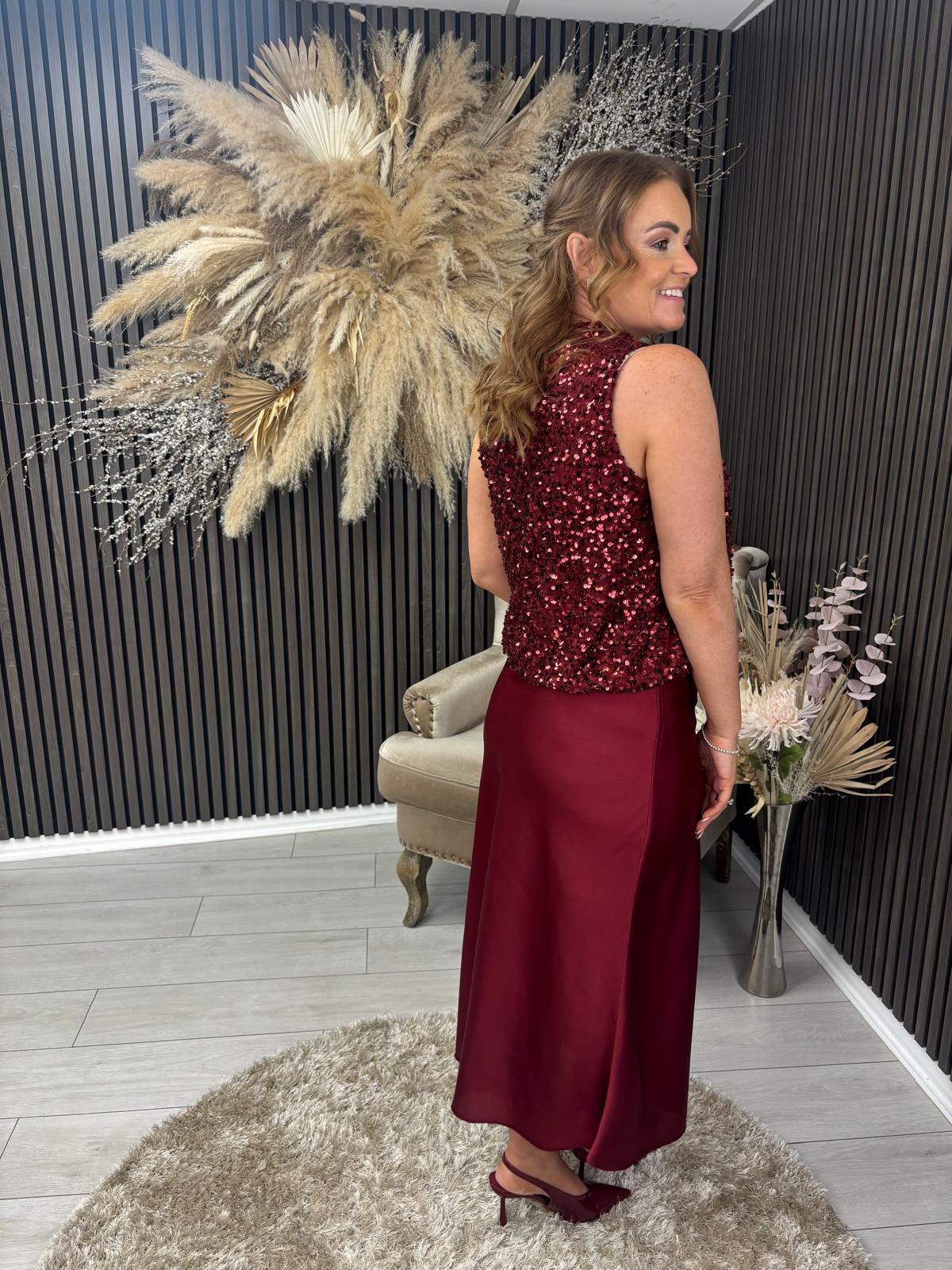 JENNIE TOP - BORDEAUX