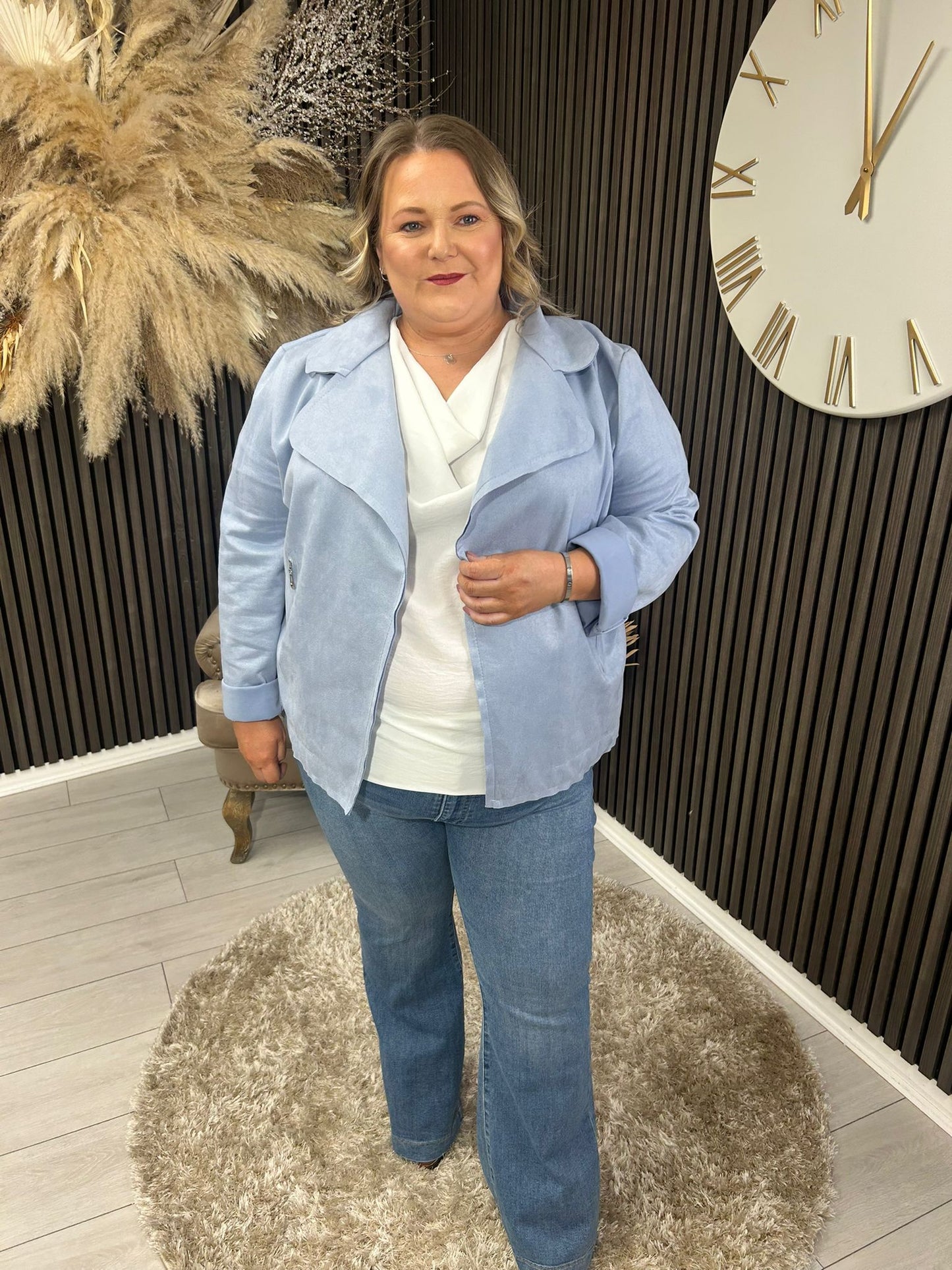 PENNY BIKER JACKET - BLUE