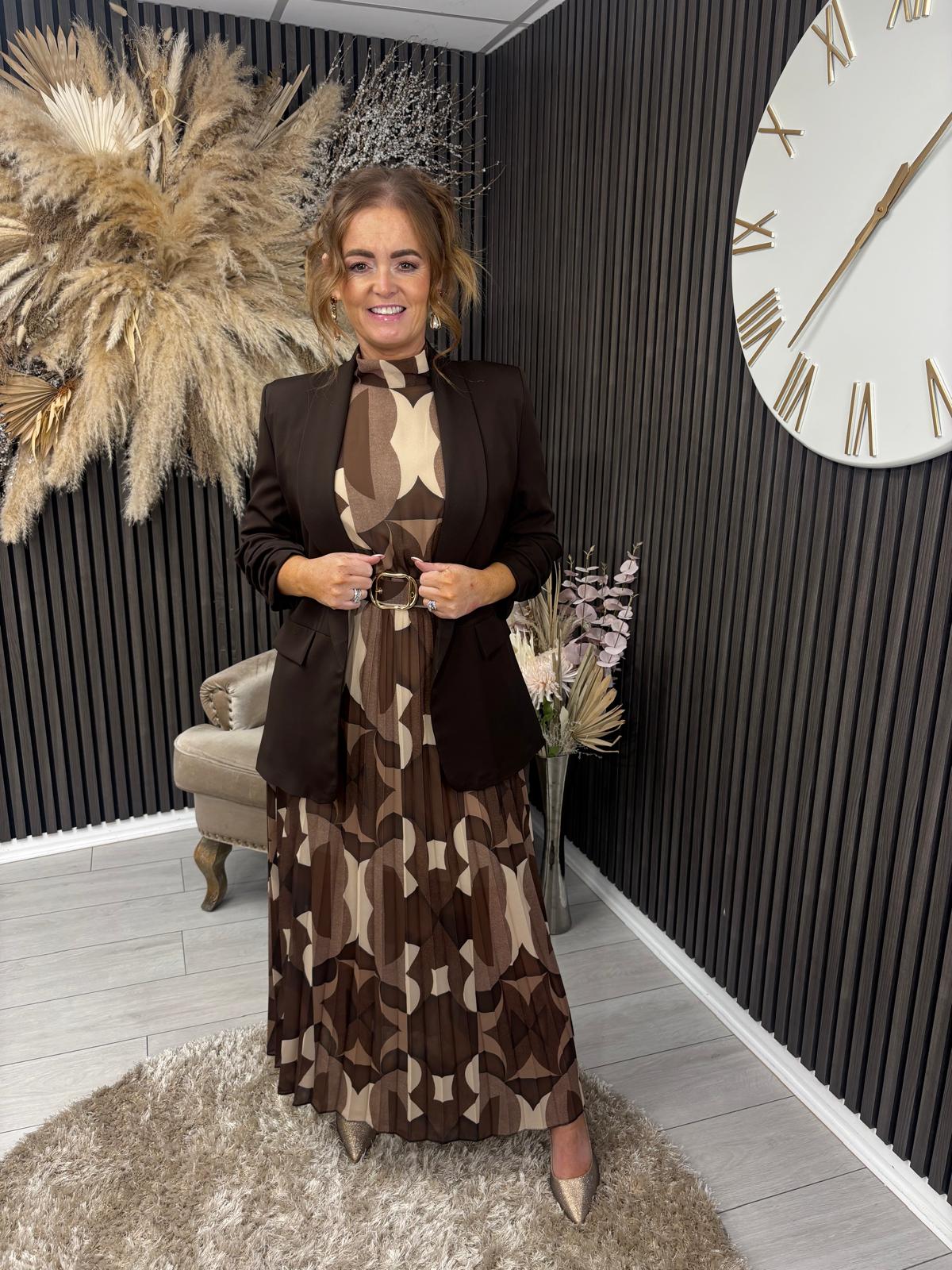 TANYA BLAZER - BROWN