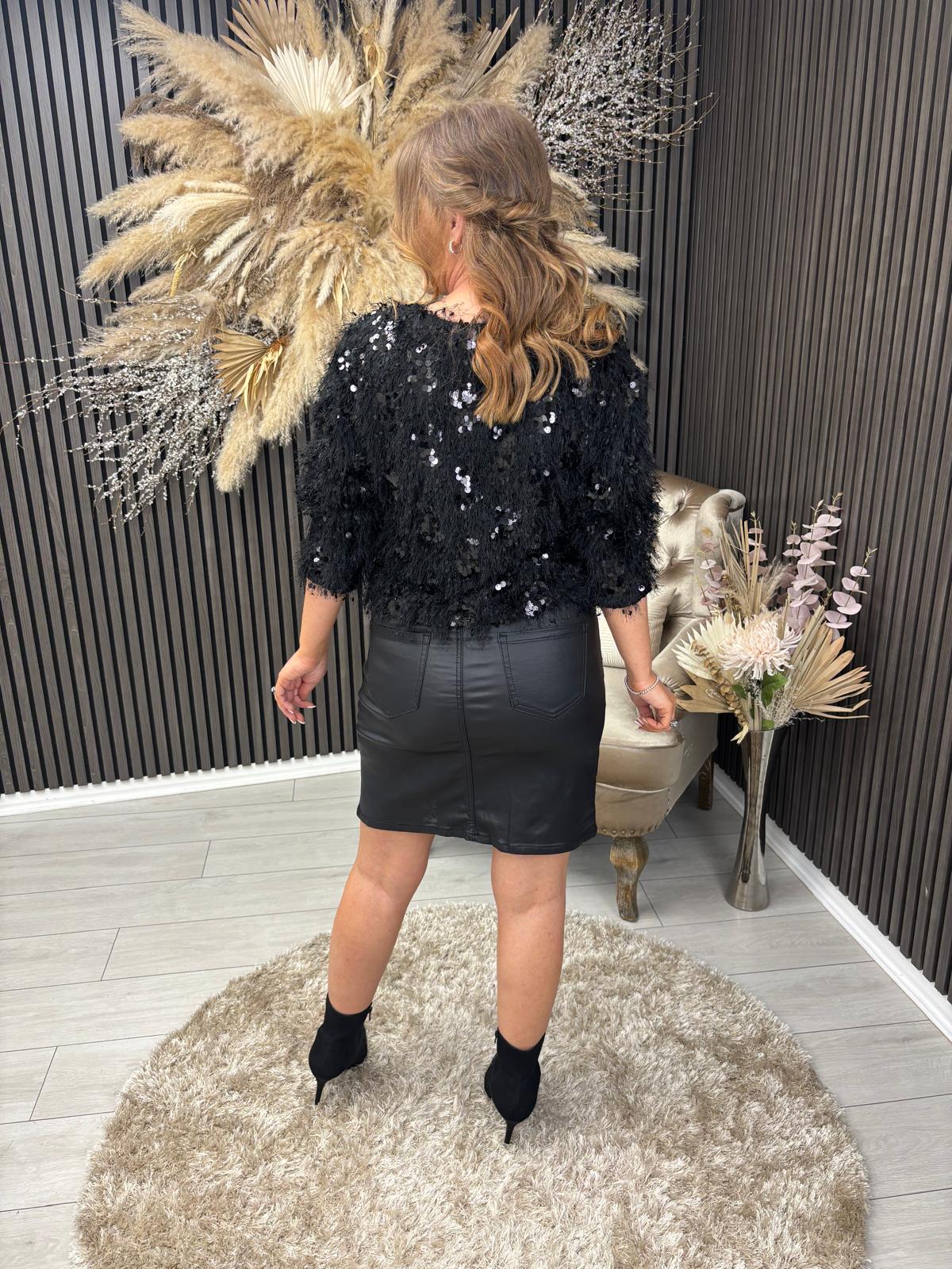 PENELOPE TOP - BLACK