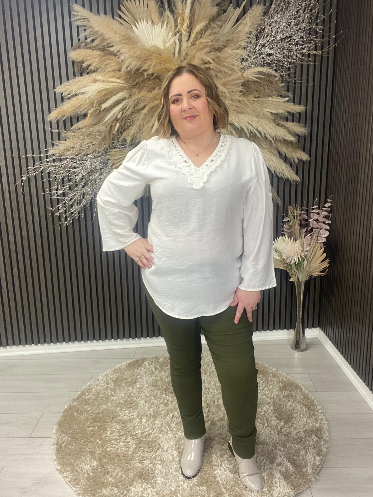HALLIE TOP - WHITE
