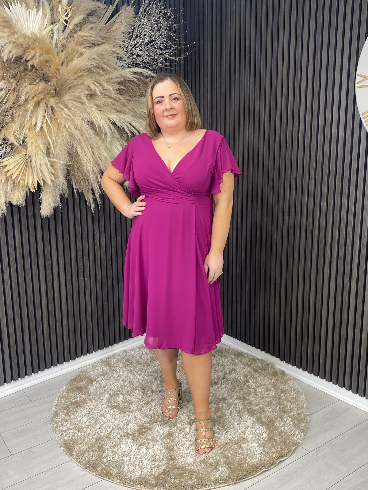 DANI DRESS - MAGENTA