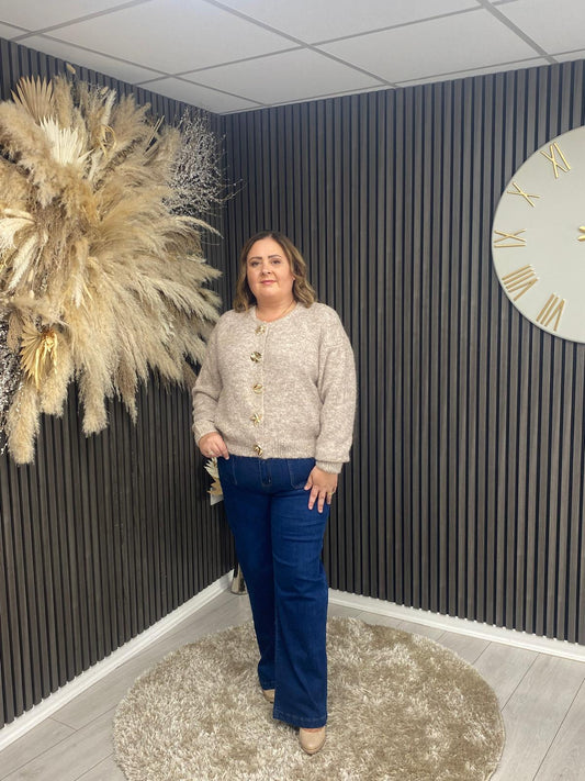 ANNA CARDIGAN - TAUPE