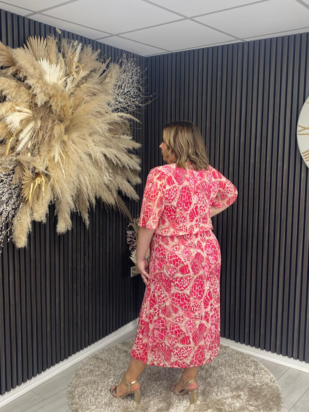 ISOBEL DRESS - PINK PRINT