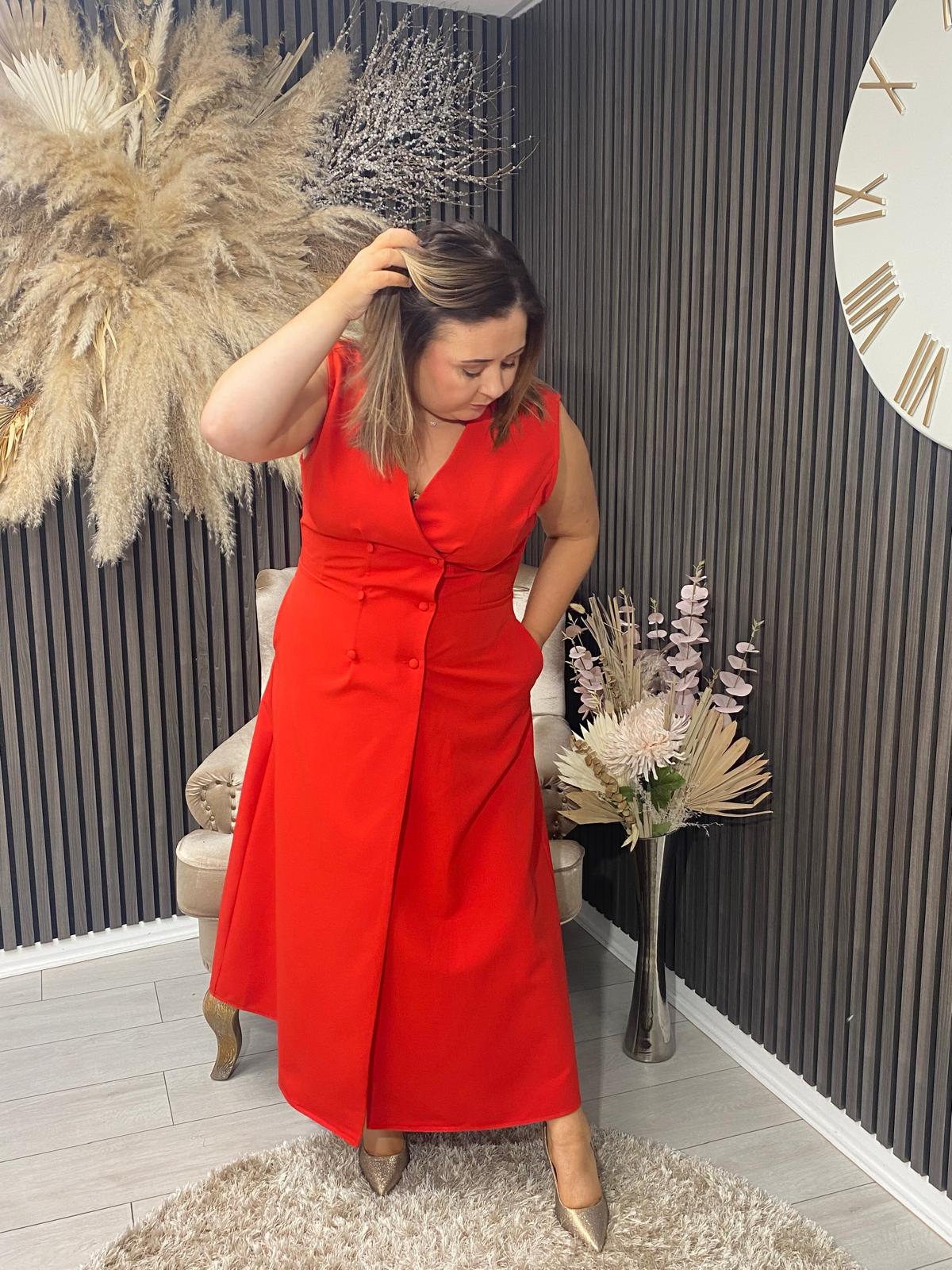 HAZEL DRESS - RED