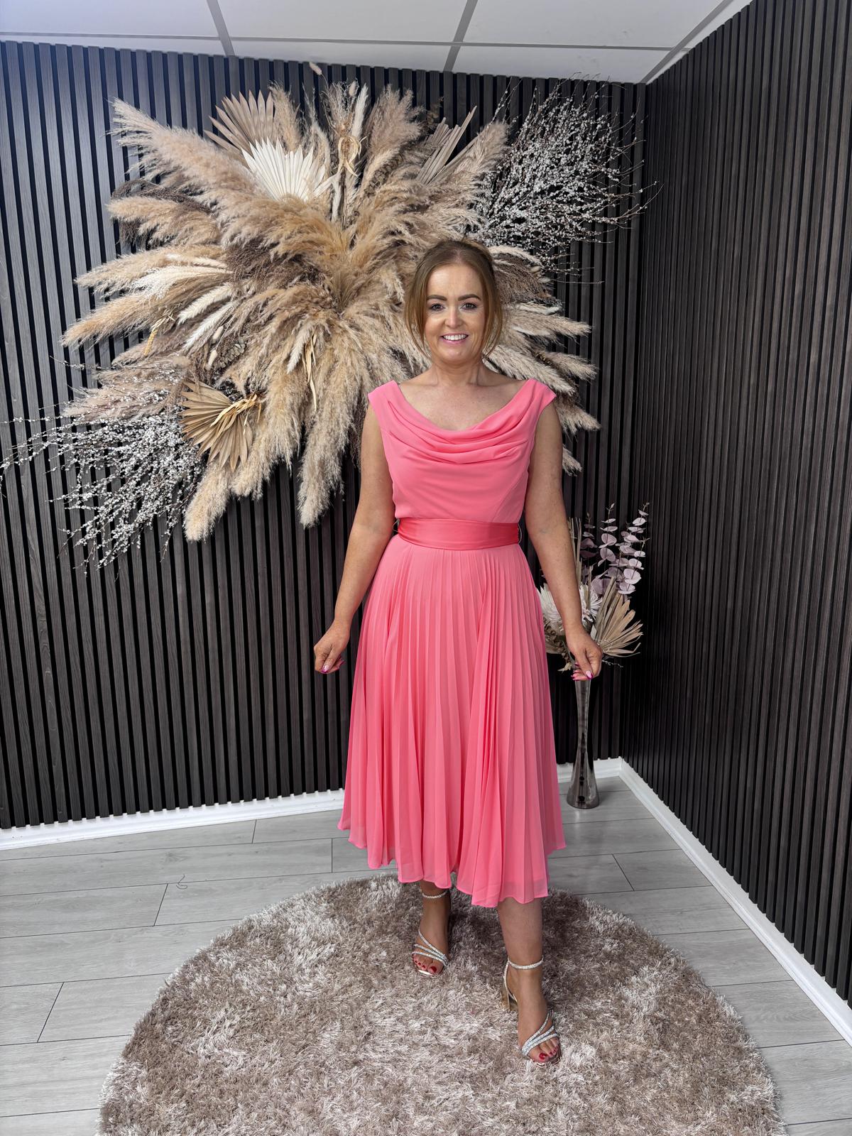TATIANNA DRESS - CORAL