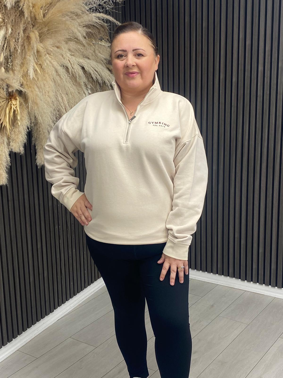 GYM KING 1/4 ZIP - BUTTERSCOTCH