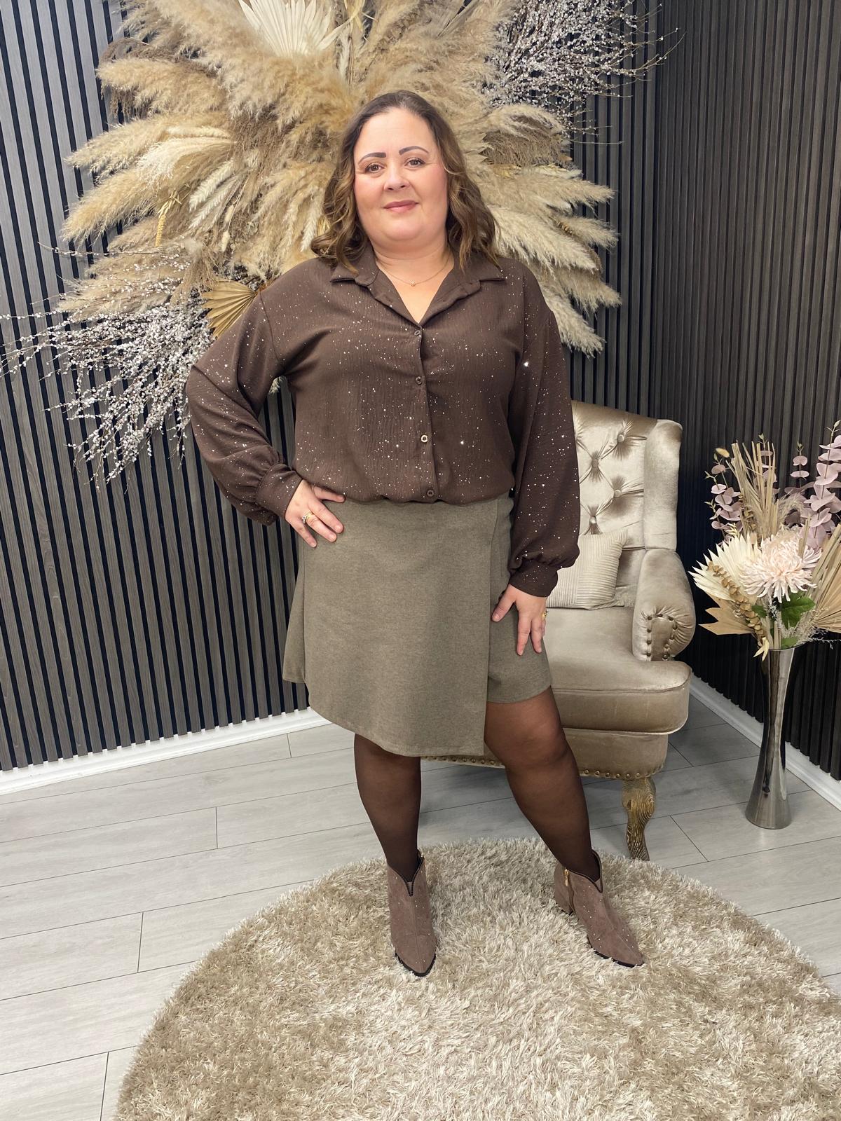 ISABELLA SHIRT - BROWN