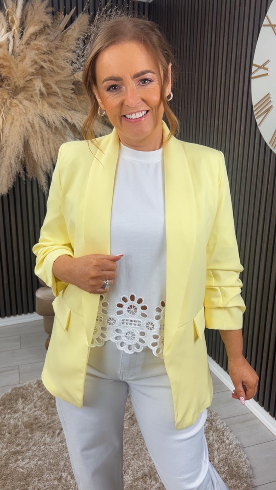 TANYA BLAZER - YELLOW