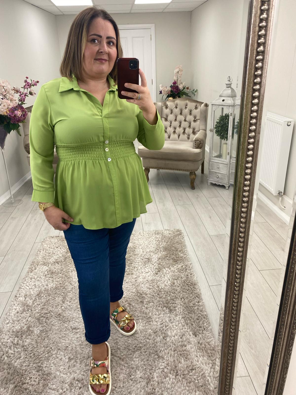 SHAKIRA BLOUSE - LIME