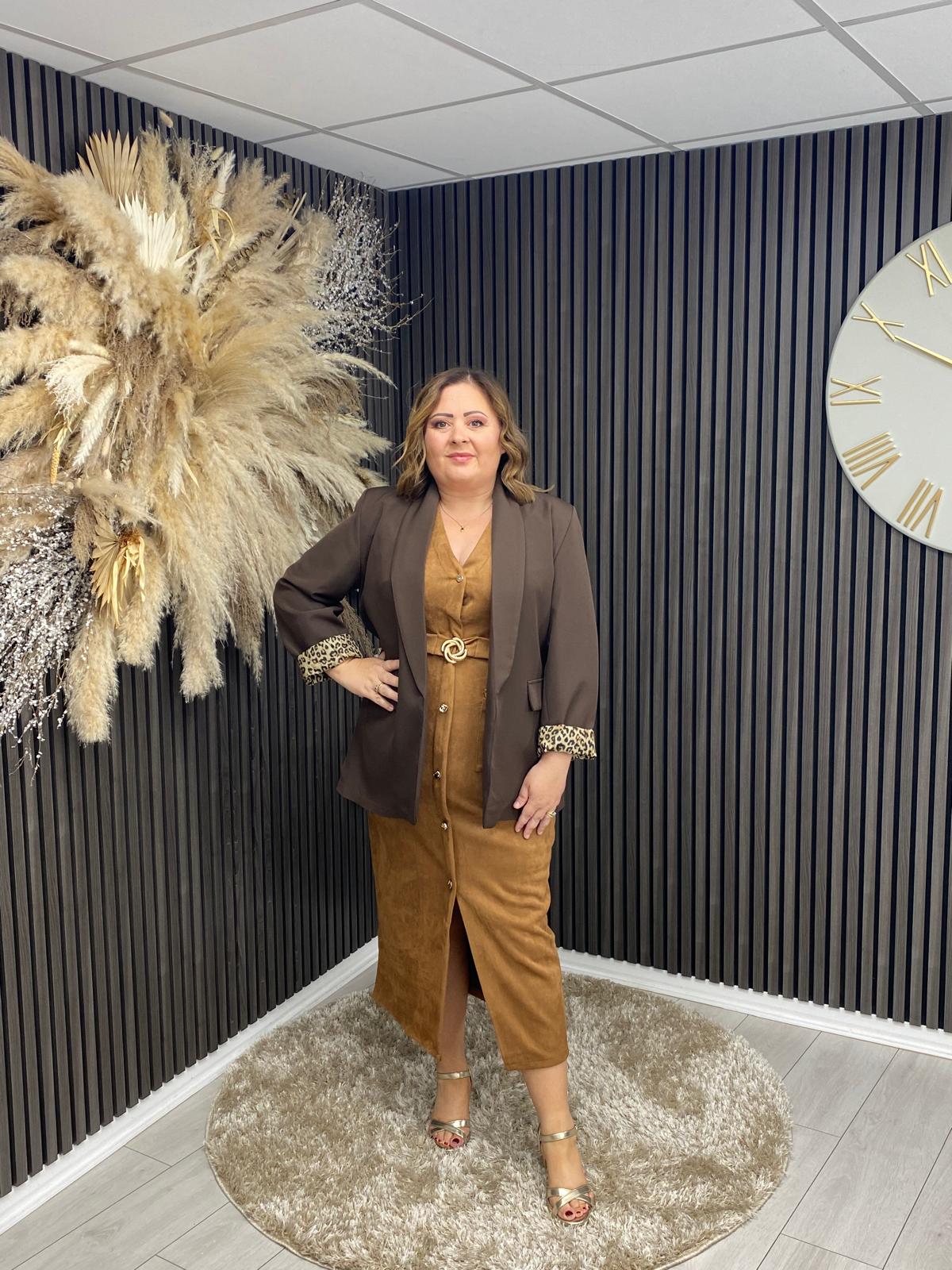 YVONNE BLAZER - BROWN ANIMAL