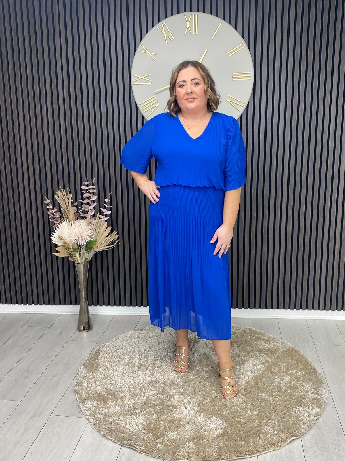 STACEY DRESS - BLUE