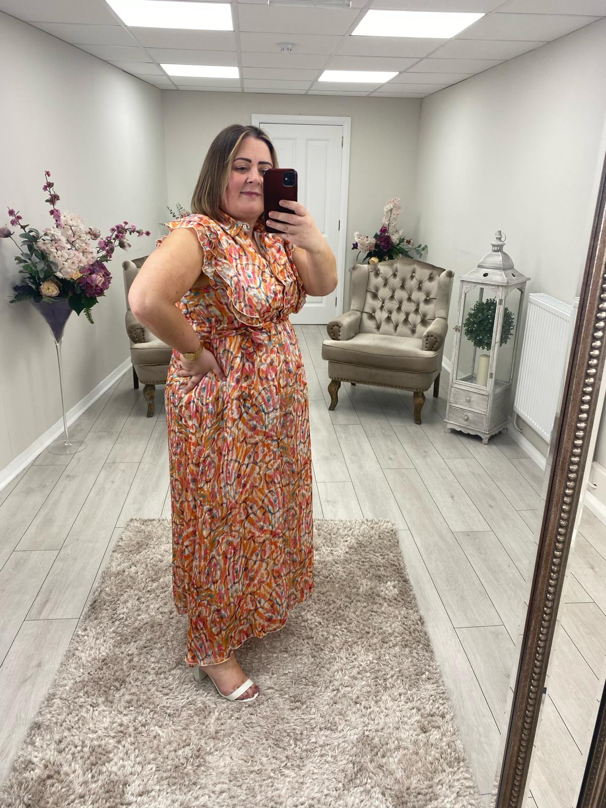 PAXTON DRESS - ORANGE