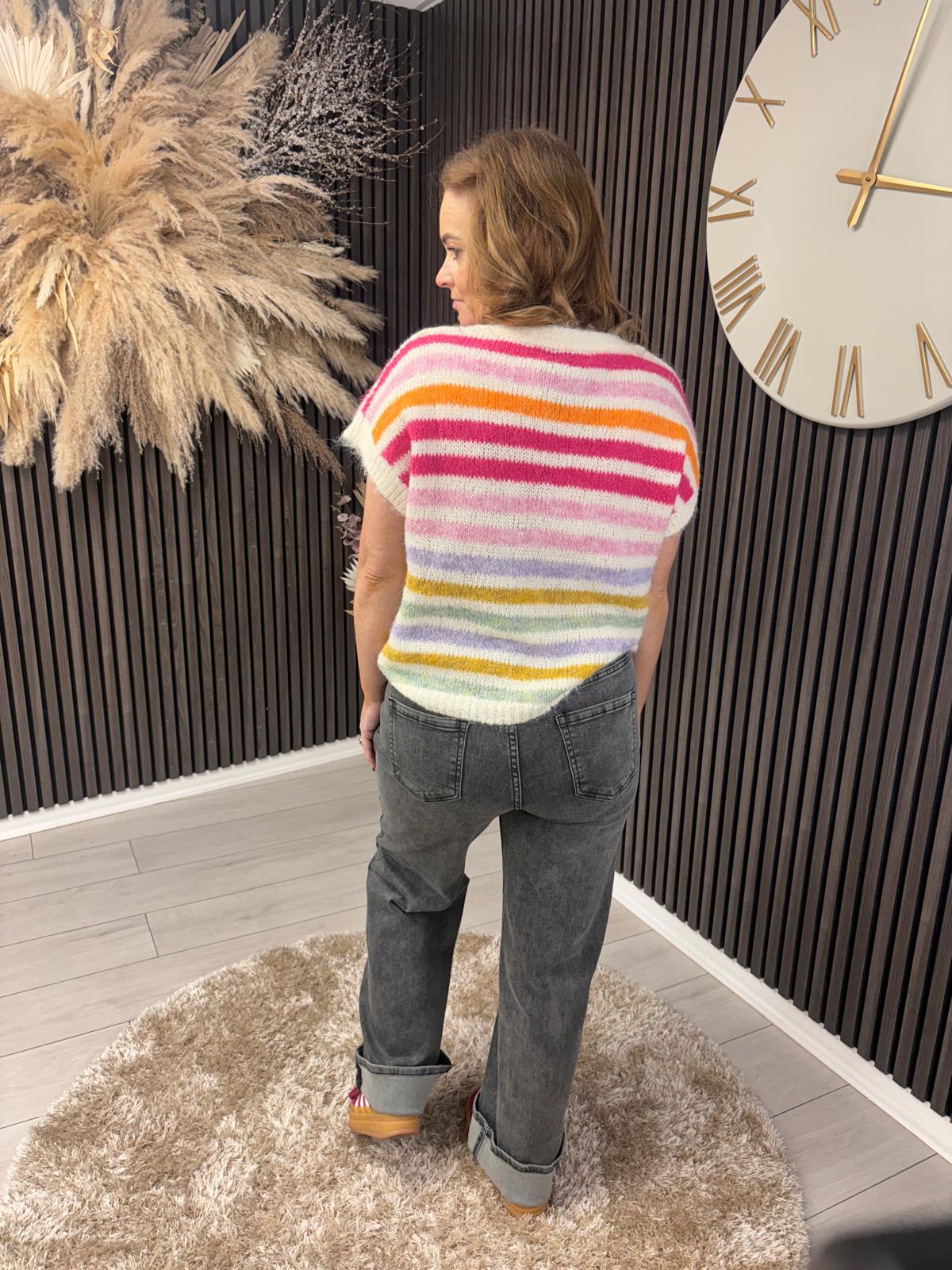 ELSIE KNIT VEST - MULTI