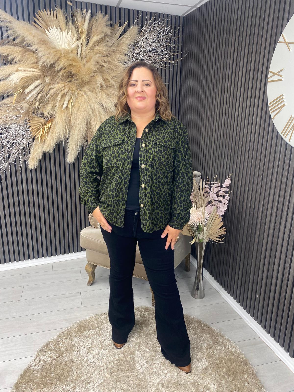 LORNA SHIRT - GREEN ANIMAL