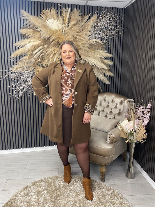 KYLA ANN COAT - BROWN
