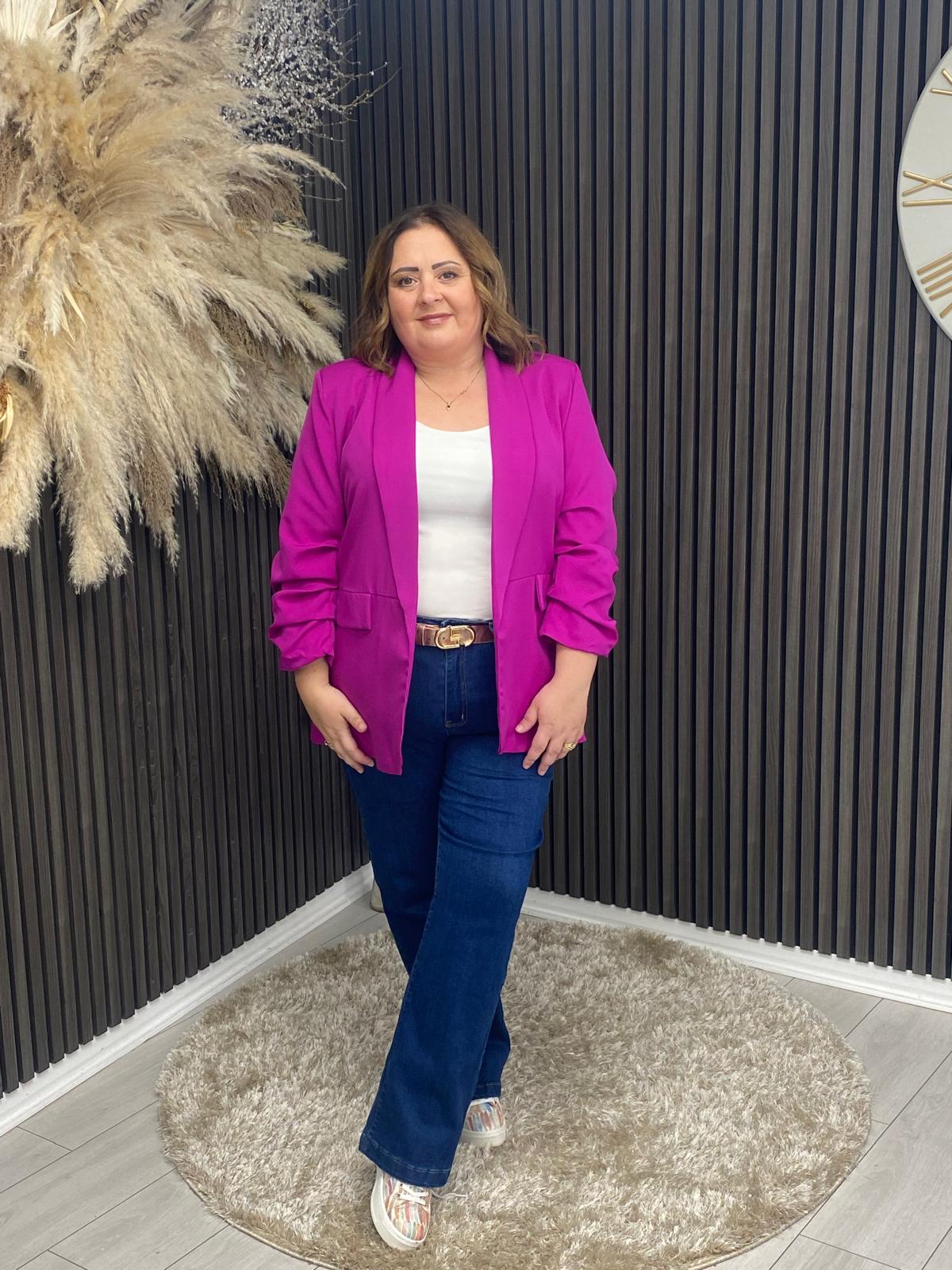 TANYA BLAZER - MAGENTA