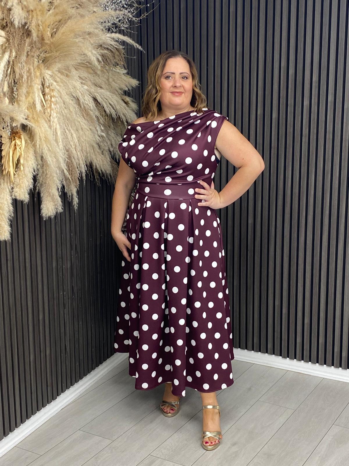 BETTY DRESS - BERRY SPOT
