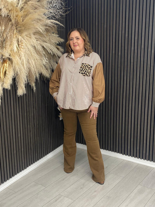 KACIE JEANS - CAMEL