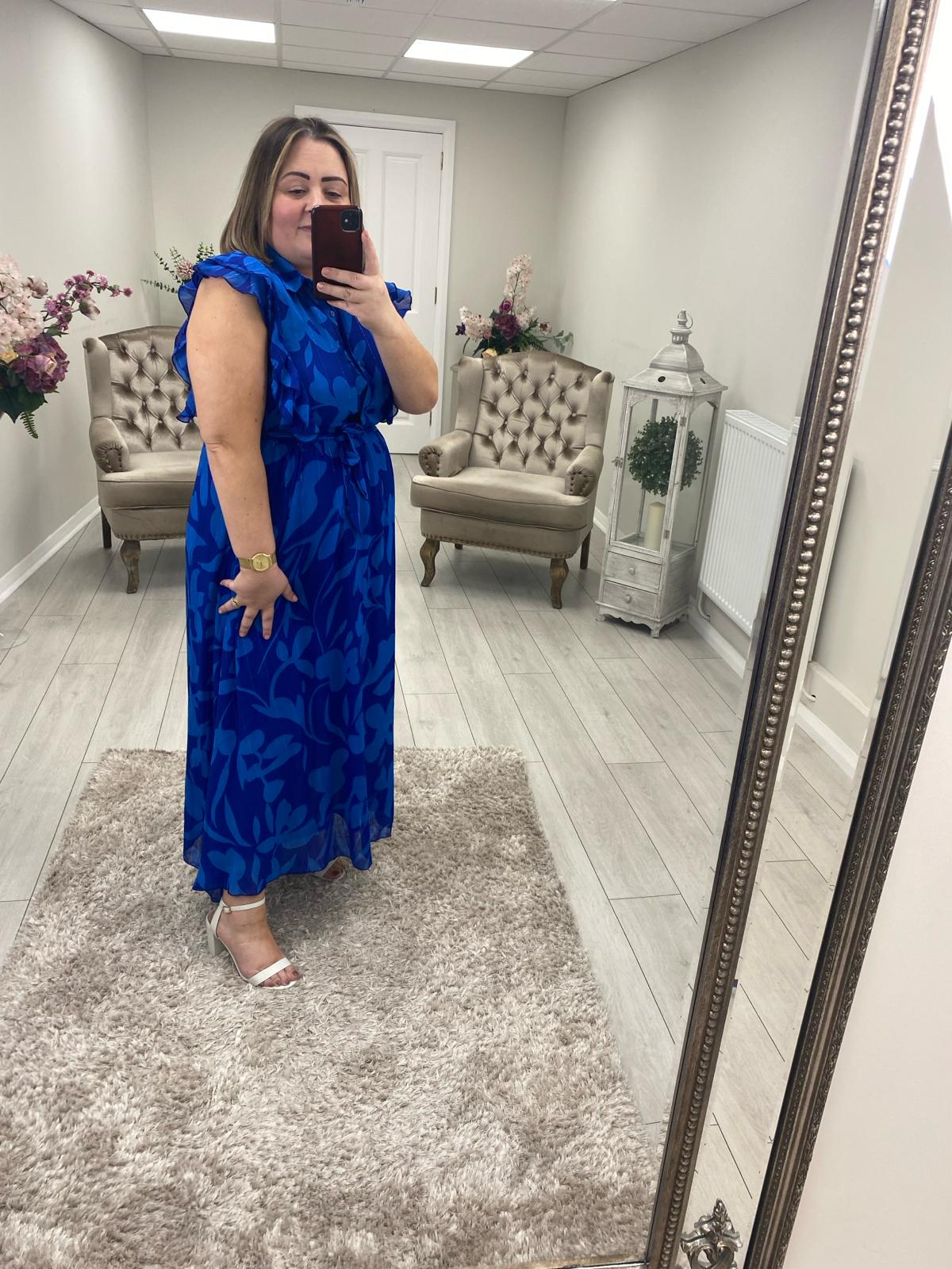 PAXTON DRESS - BLUE