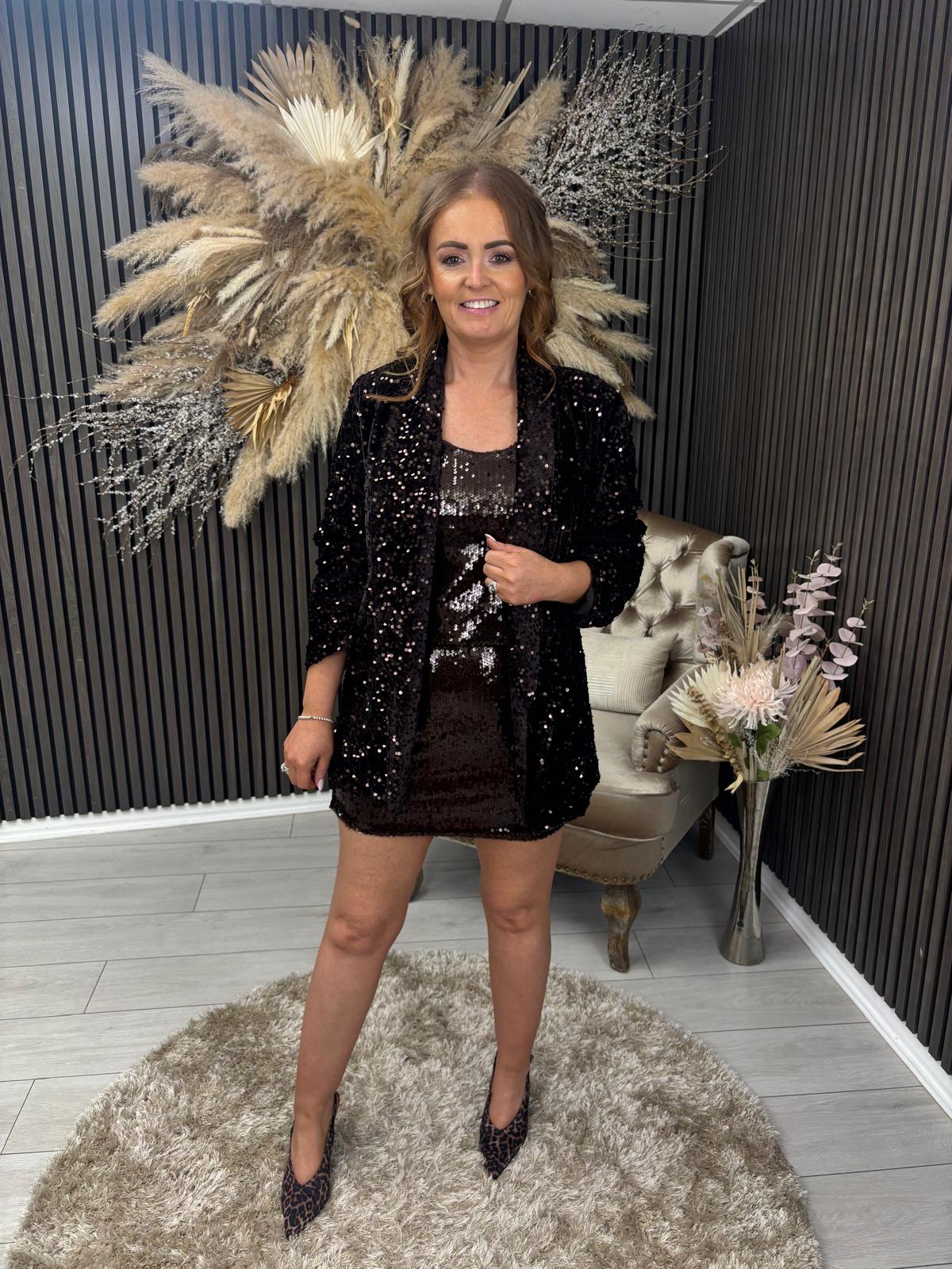 MELLIE BLAZER - BROWN