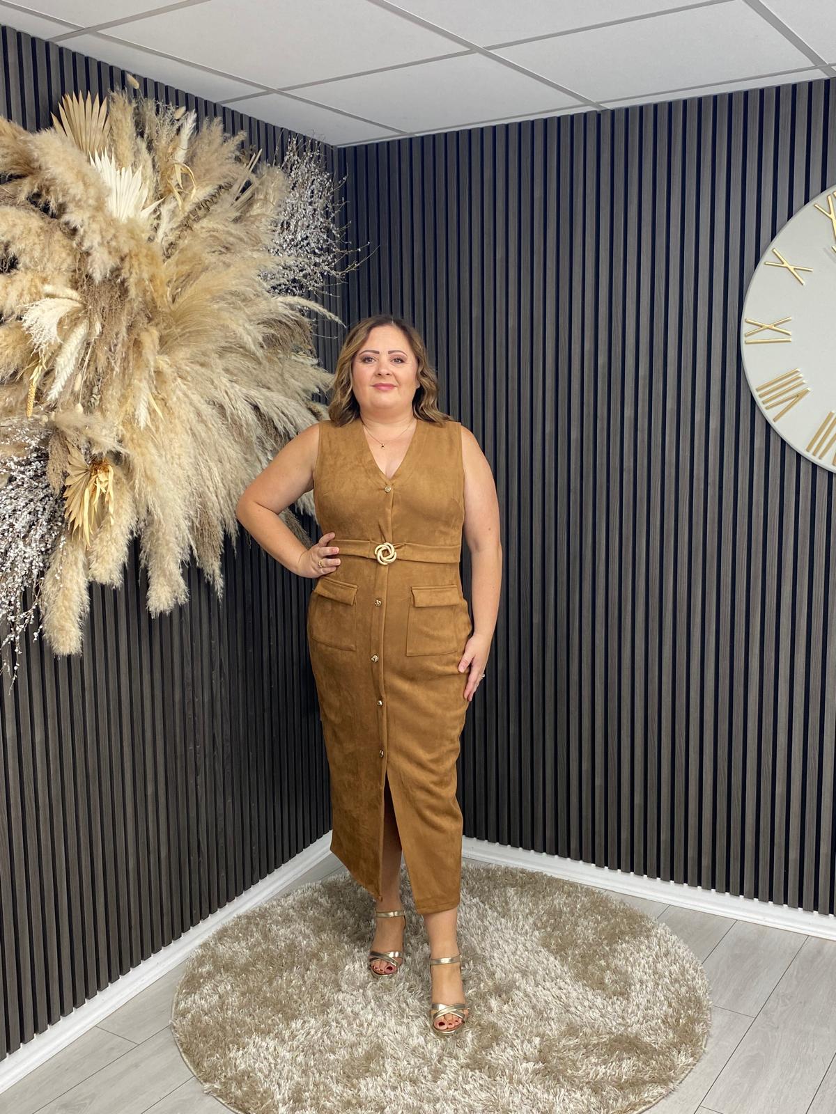 PATRICE DRESS - CAMEL