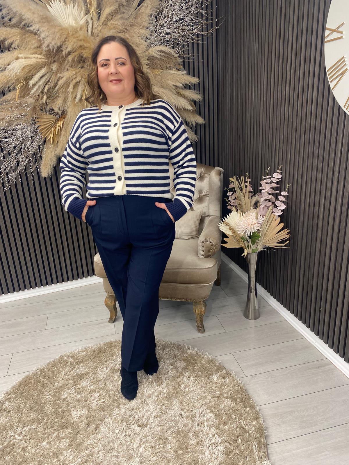 TONYA TROUSERS - NAVY