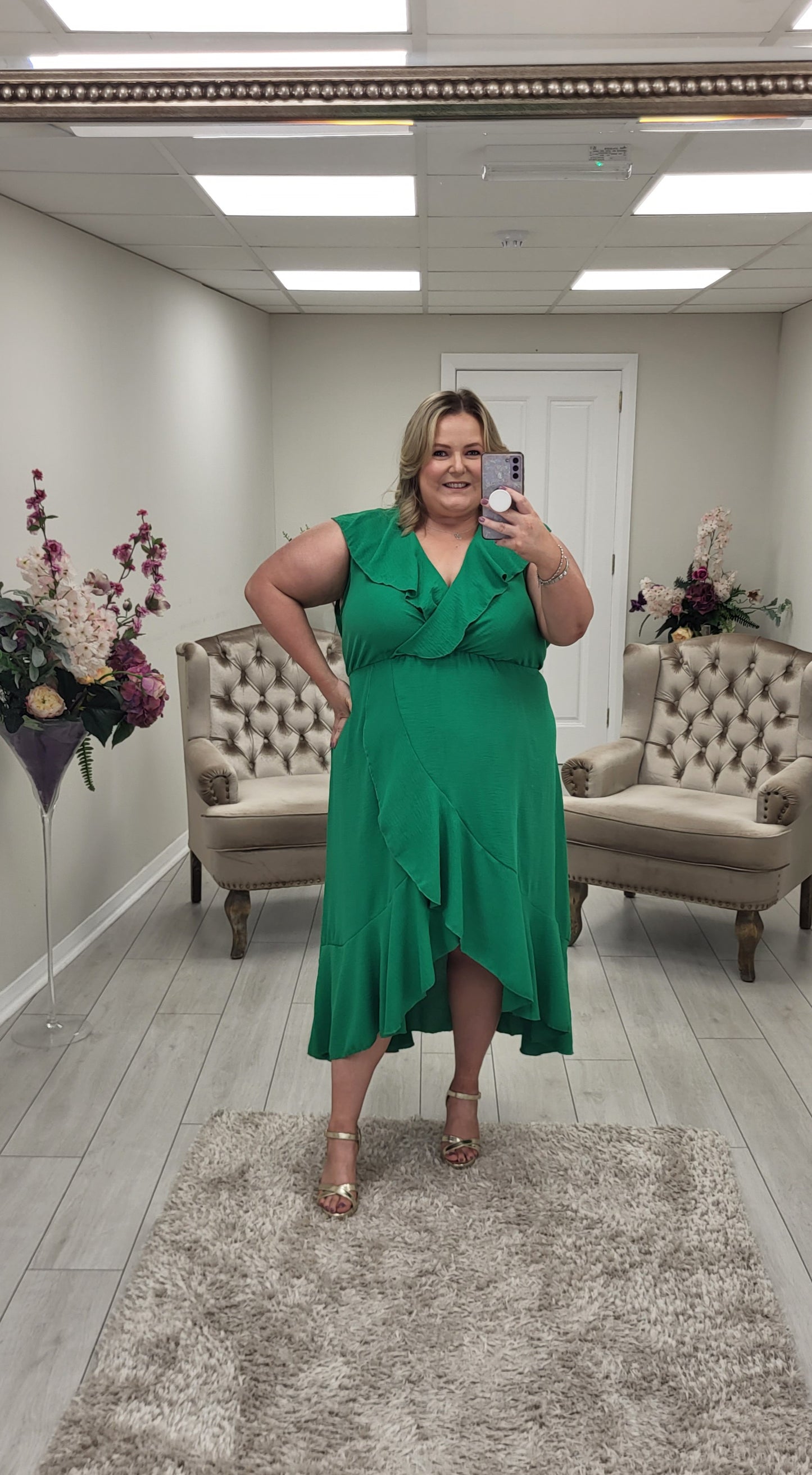 KIMBERLY DRESS - GREEN