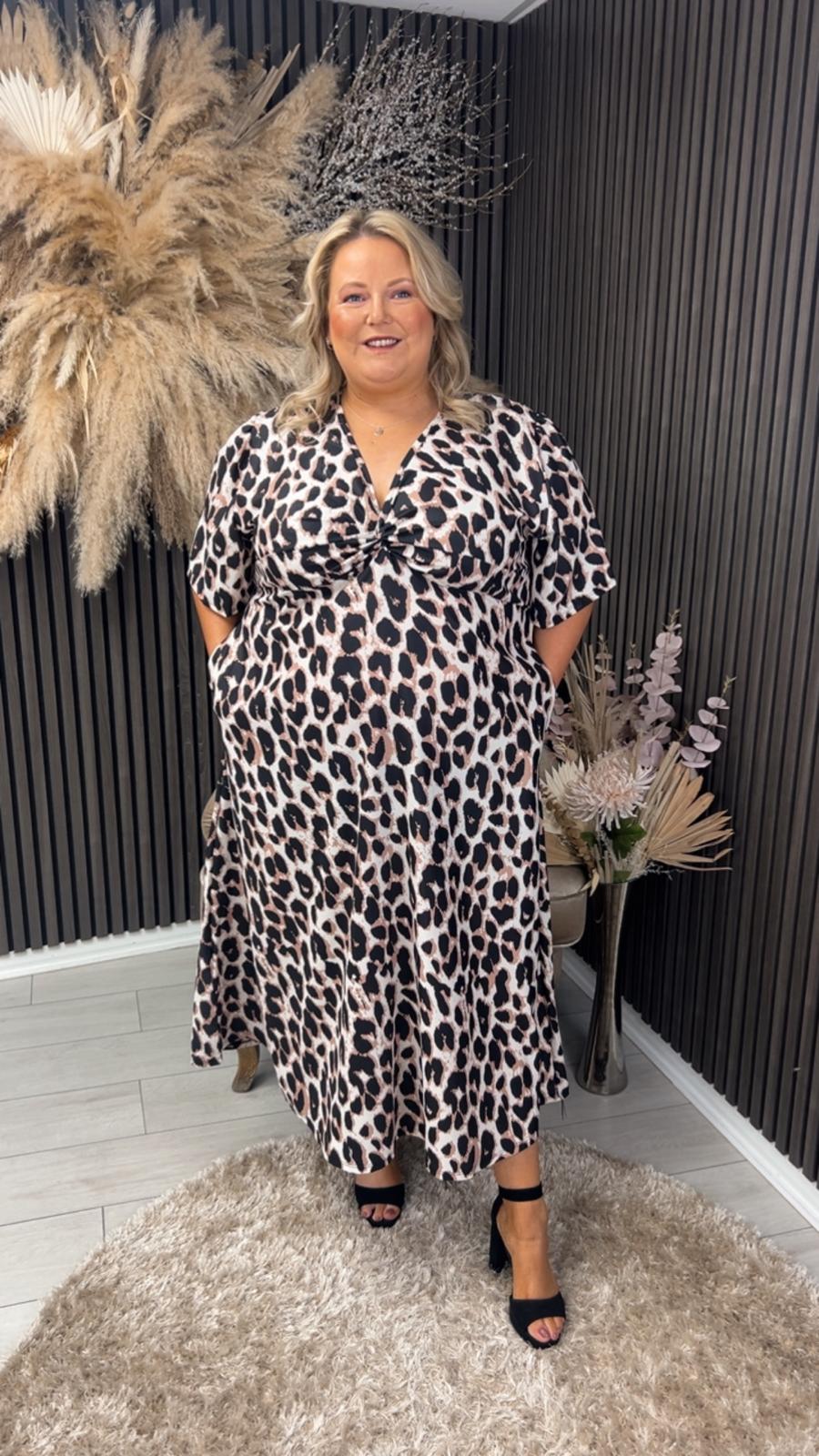 MACKENZIE DRESS - CREAM ANIMAL