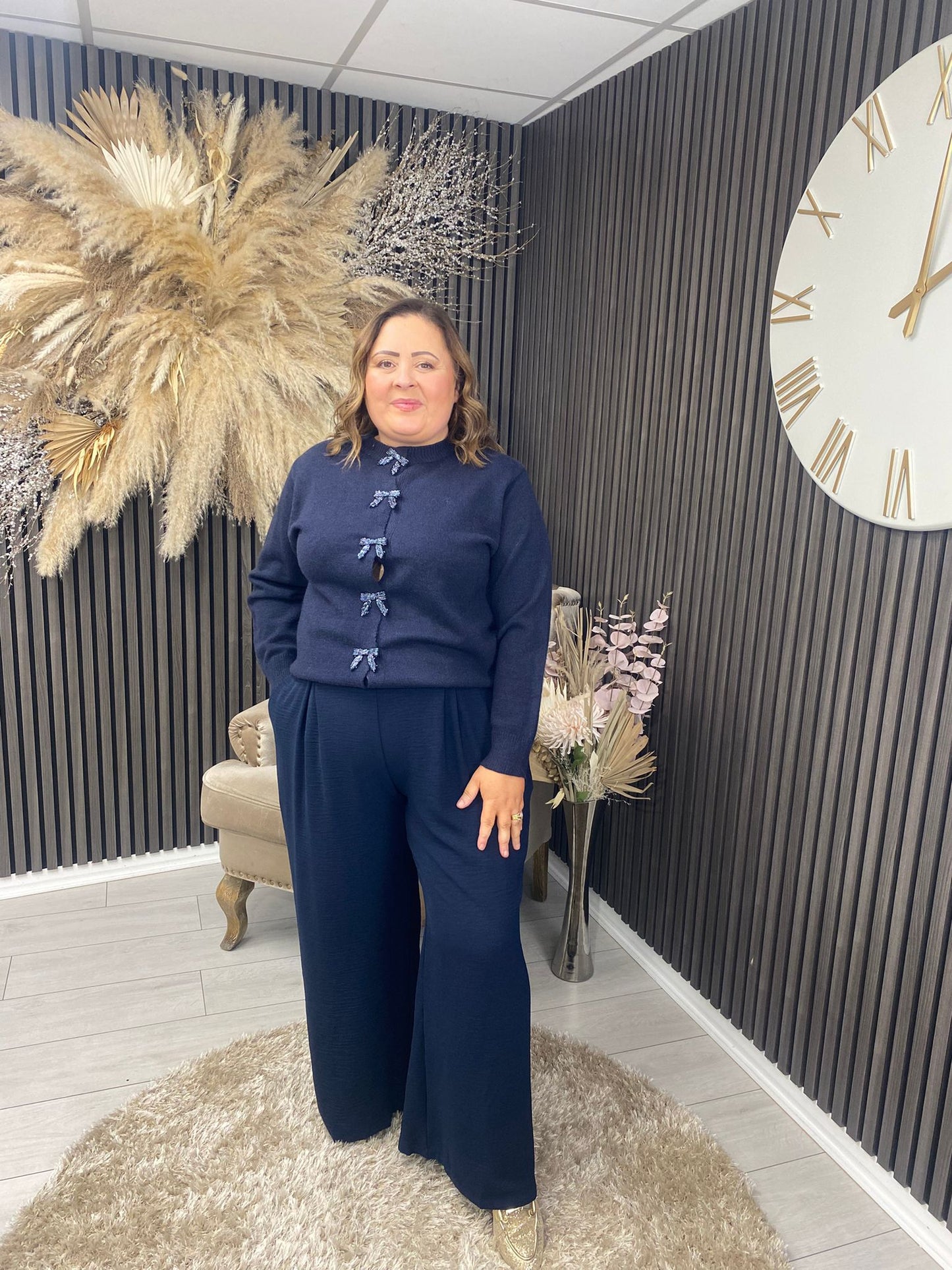 JOANIE CARDIGAN - NAVY