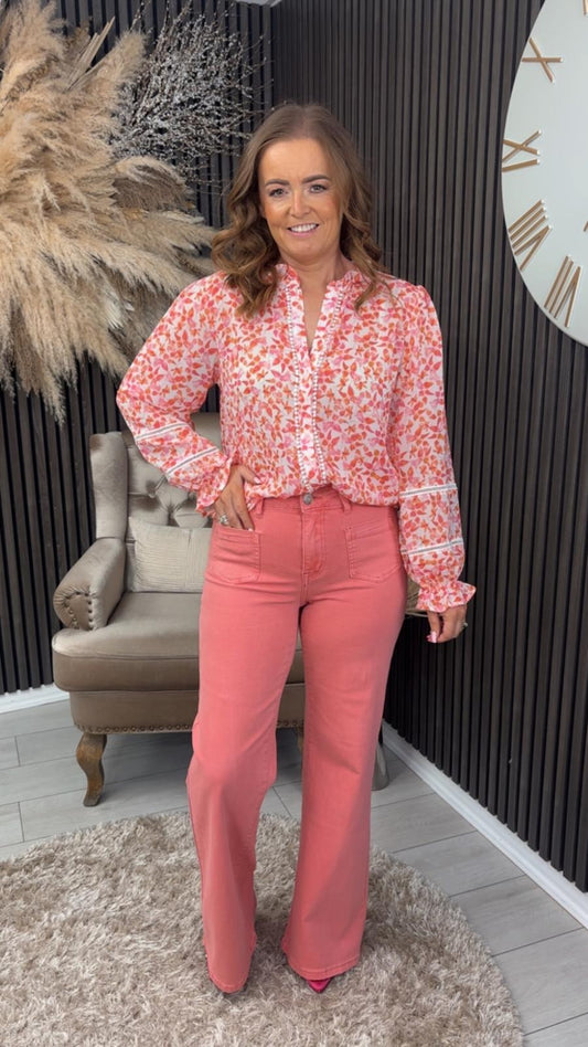 MABEL SHIRT - CORAL