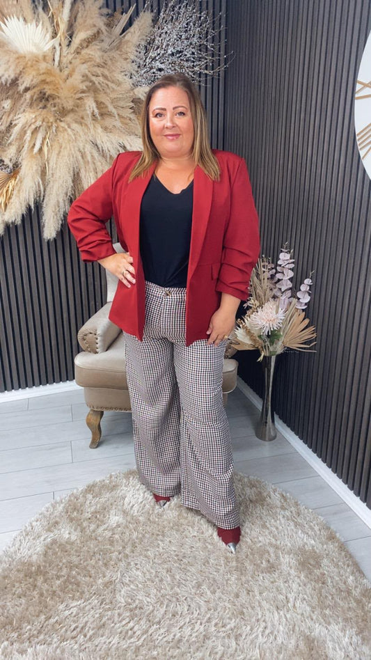 HENRIETTA TROUSERS - CHECKED