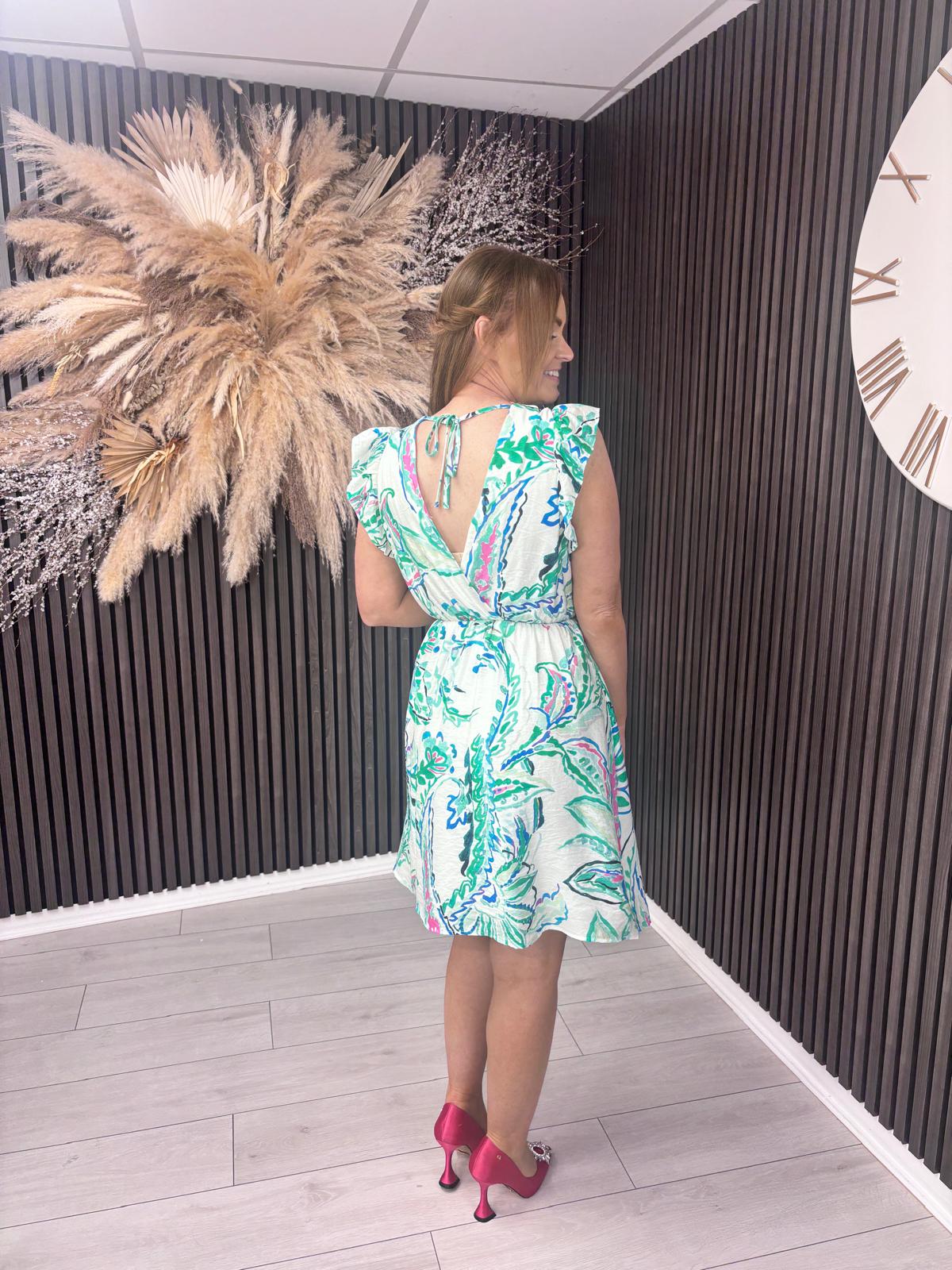 SALLY ANNE DRESS - GREEN