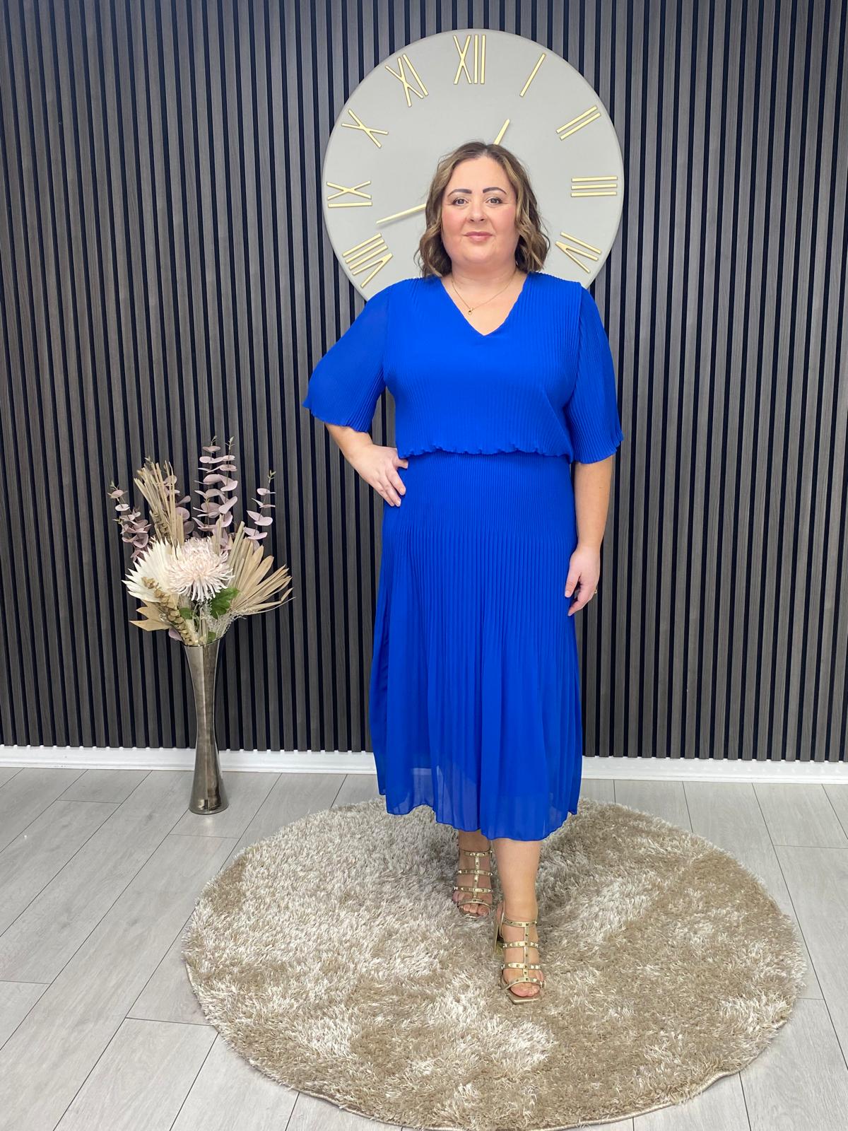 STACEY DRESS - BLUE
