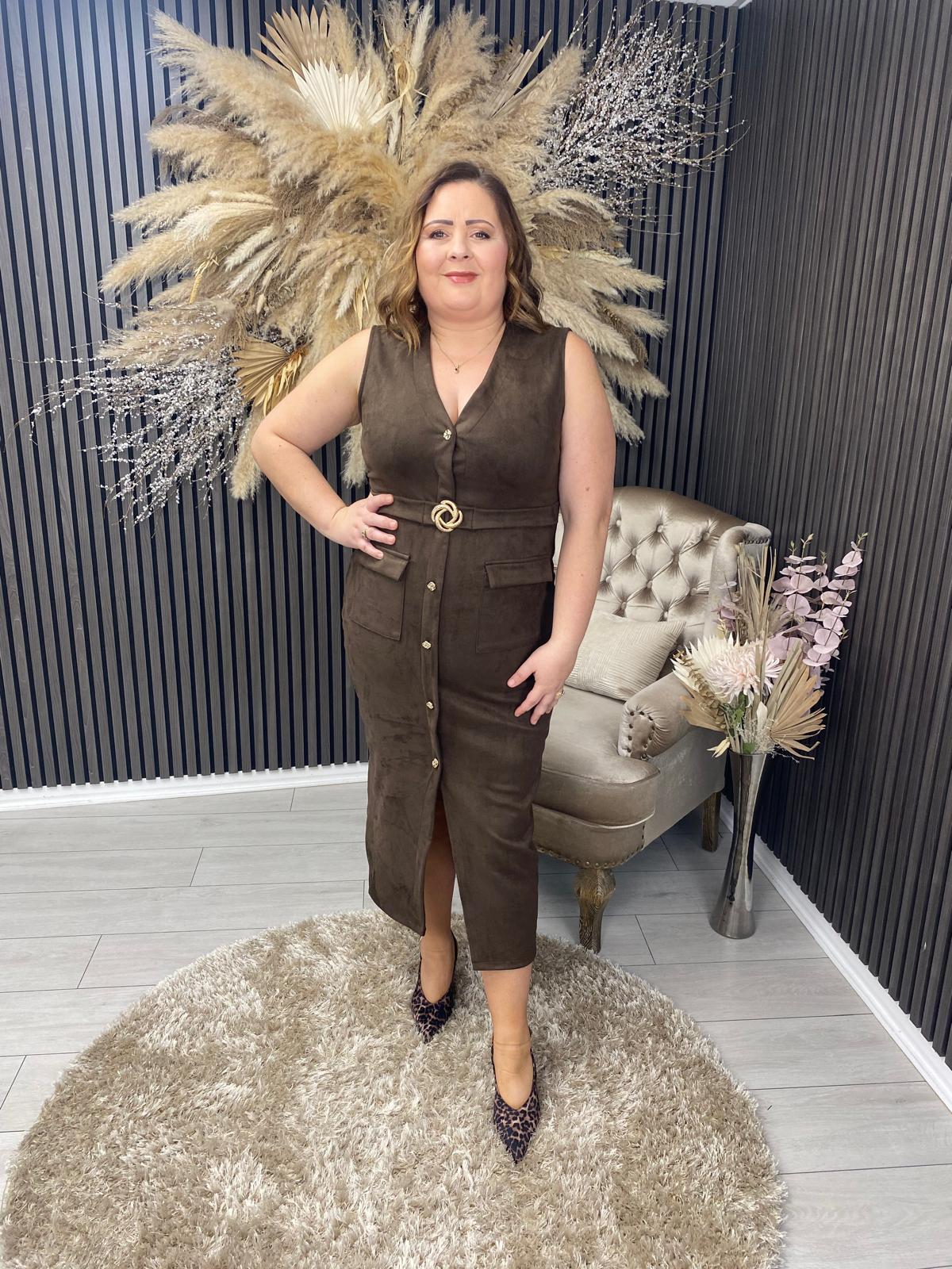 PATRICE DRESS - BROWN