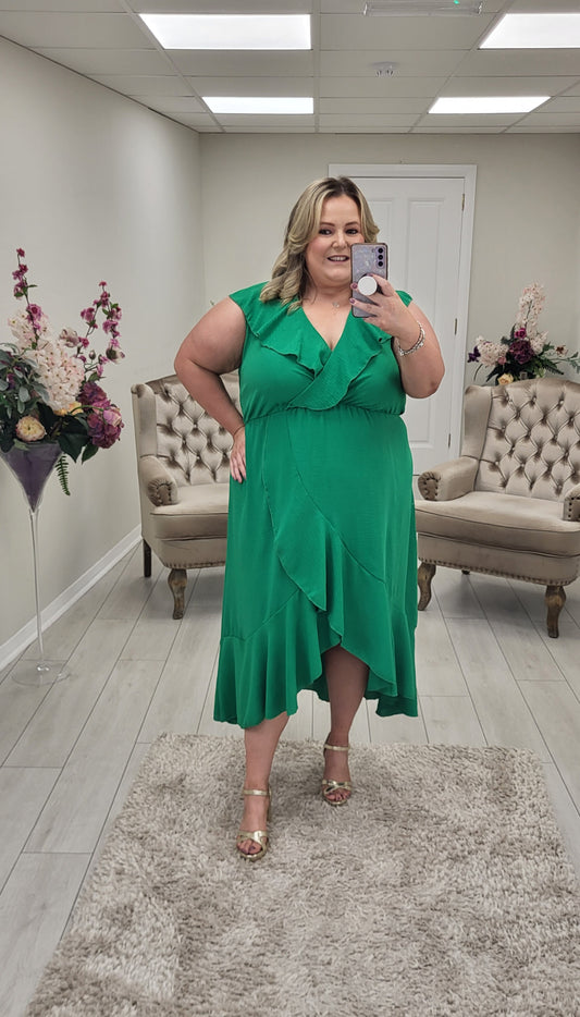 KIMBERLY DRESS - GREEN