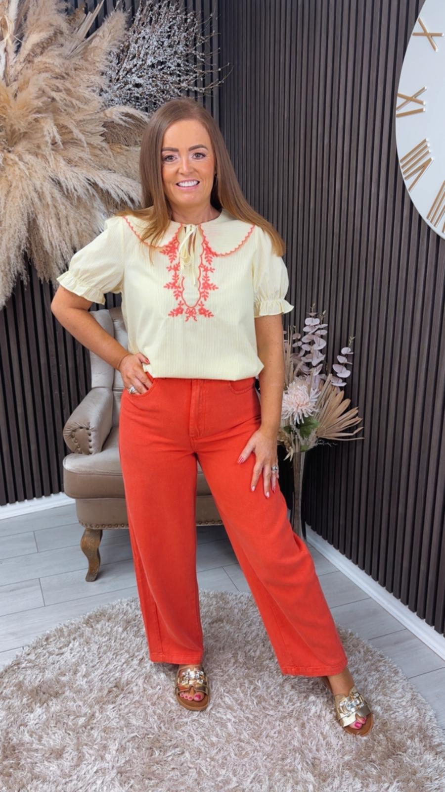 JEANIE JEANS - CORAL
