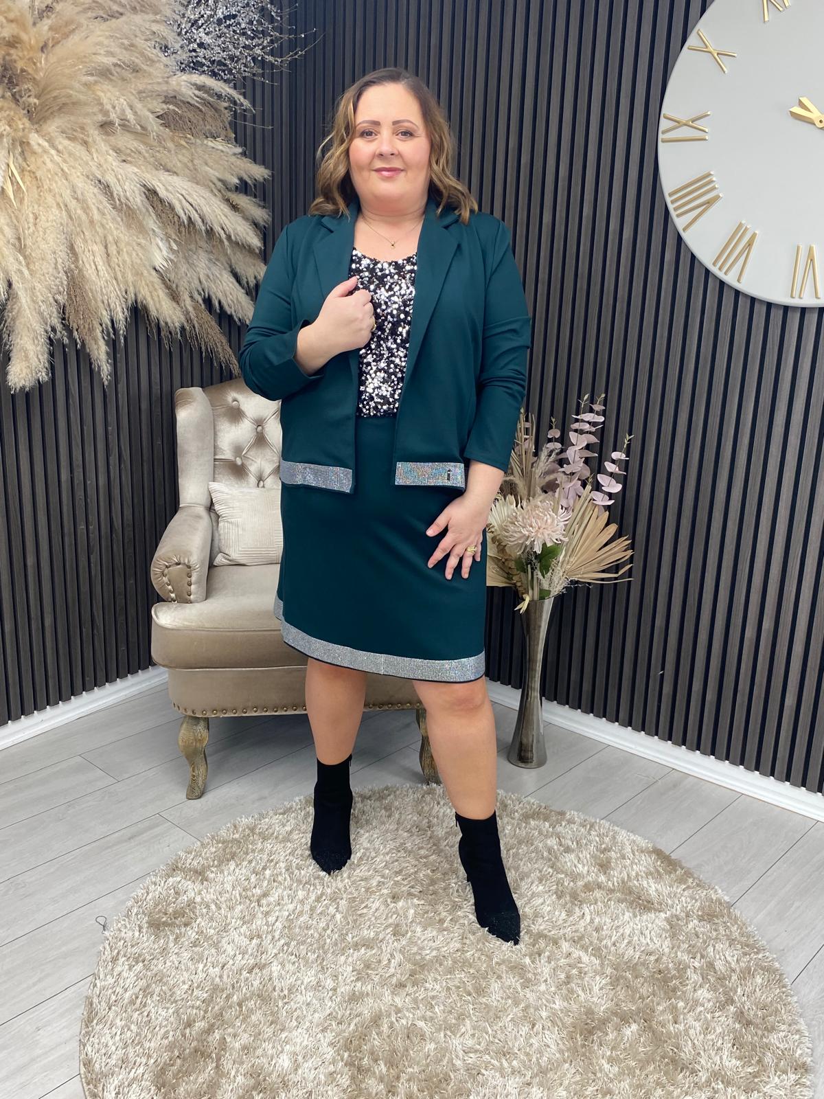 JACKIE BLAZER - EMERALD GREEN