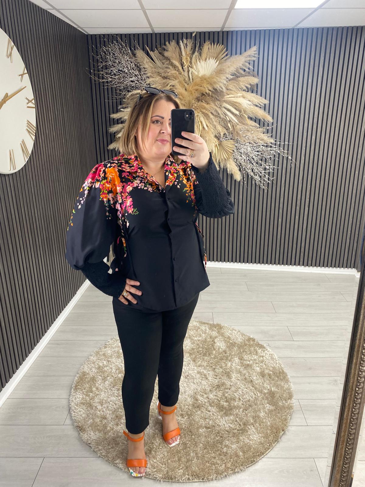 FIE SHIRT - BLACK FLORAL