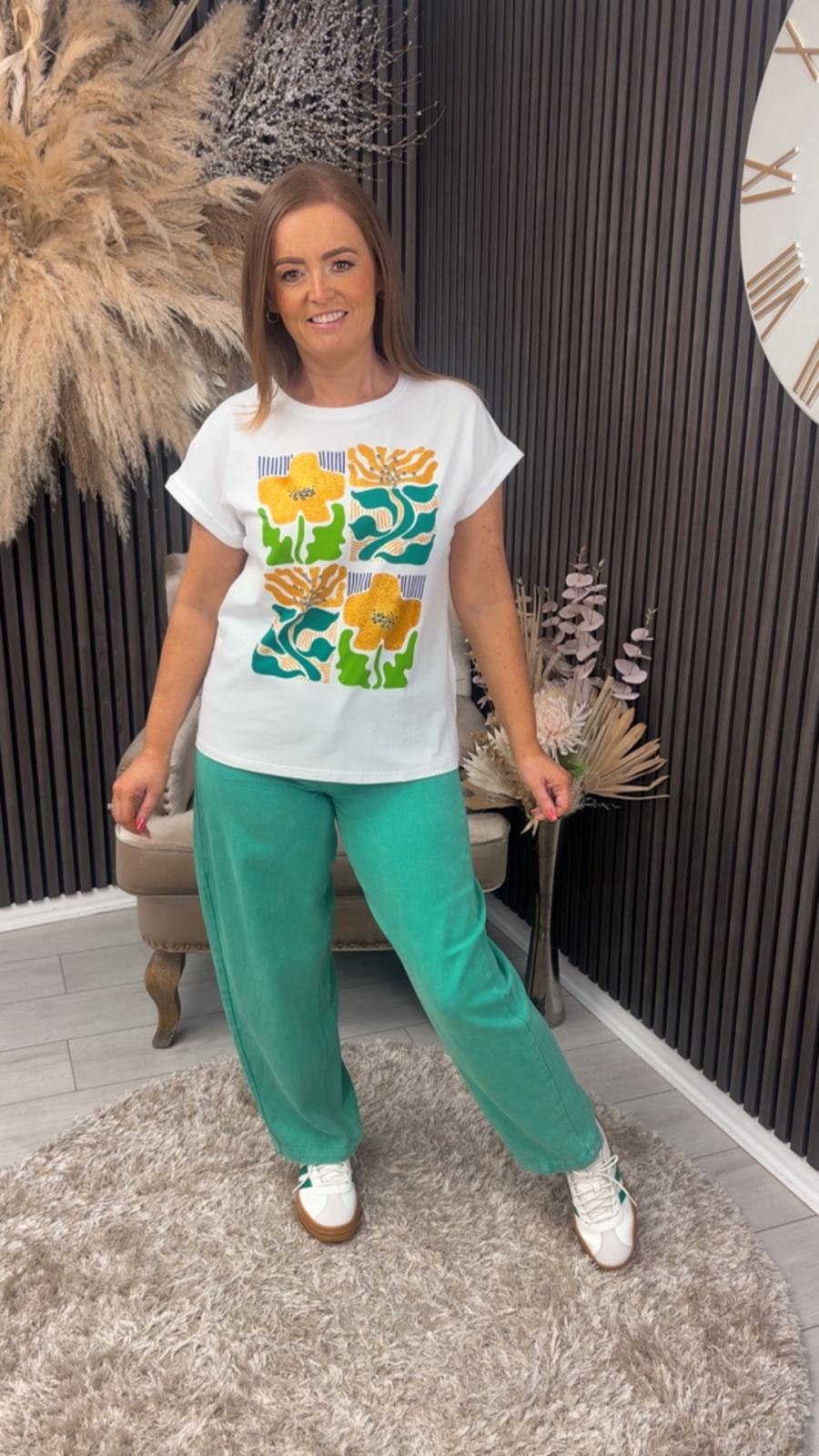 JEANIE JEANS - GREEN