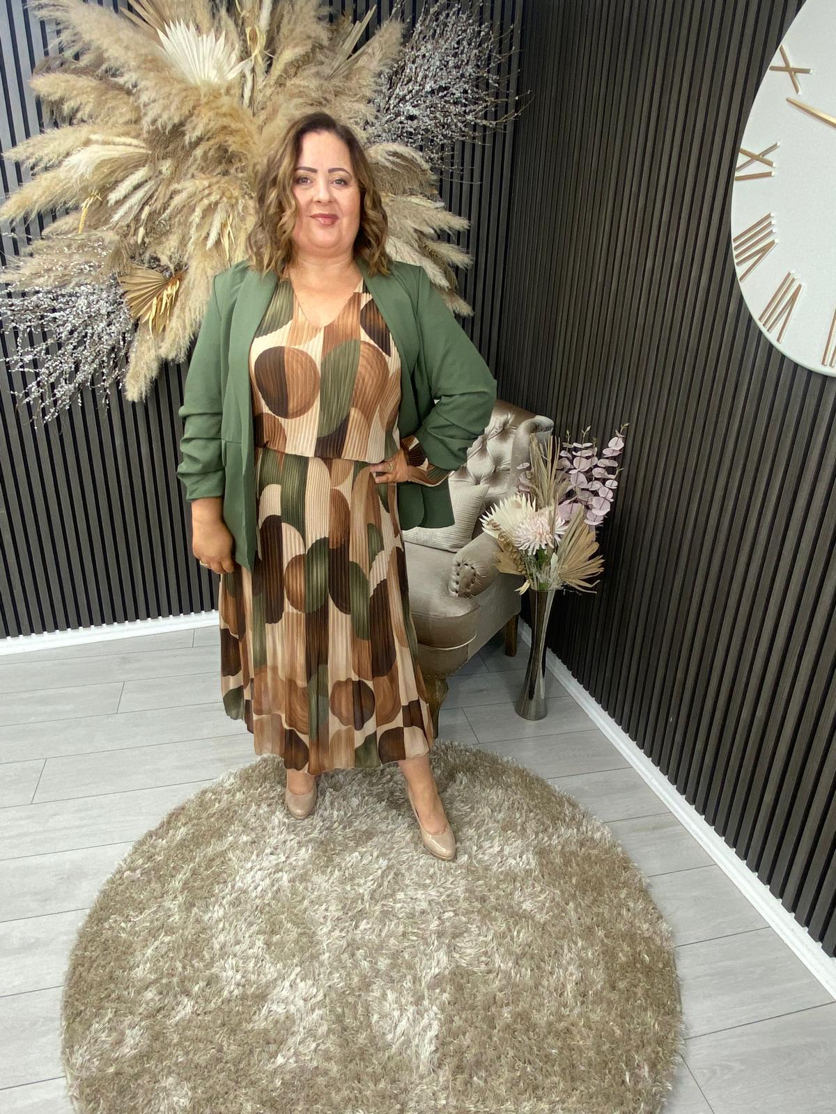 GISELLE DRESS - GREEN