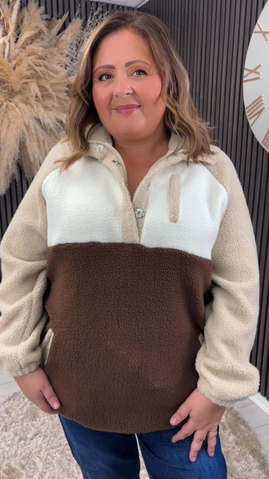 TALA FLEECE - BROWN