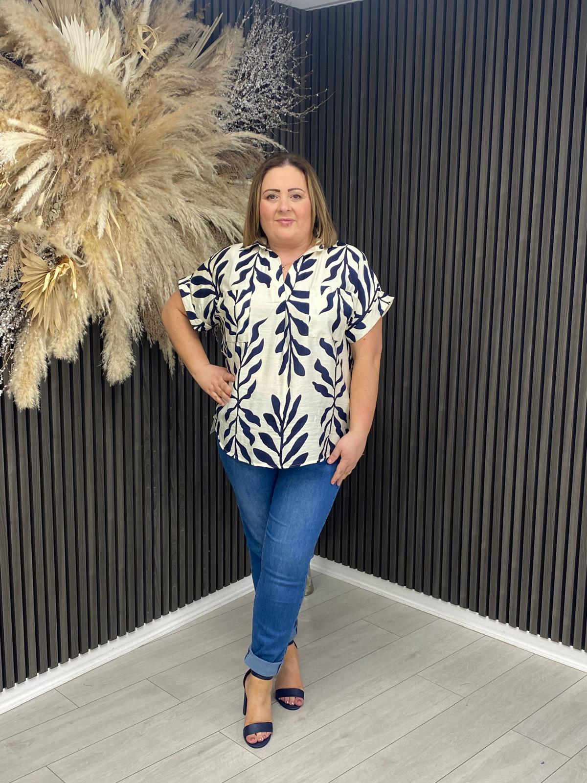 JEMMA TOP - NAVY