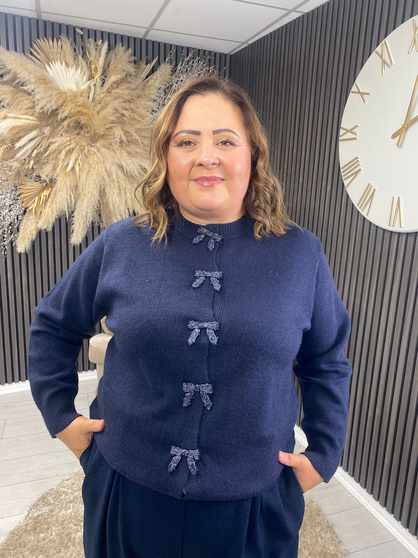 JOANIE CARDIGAN - NAVY