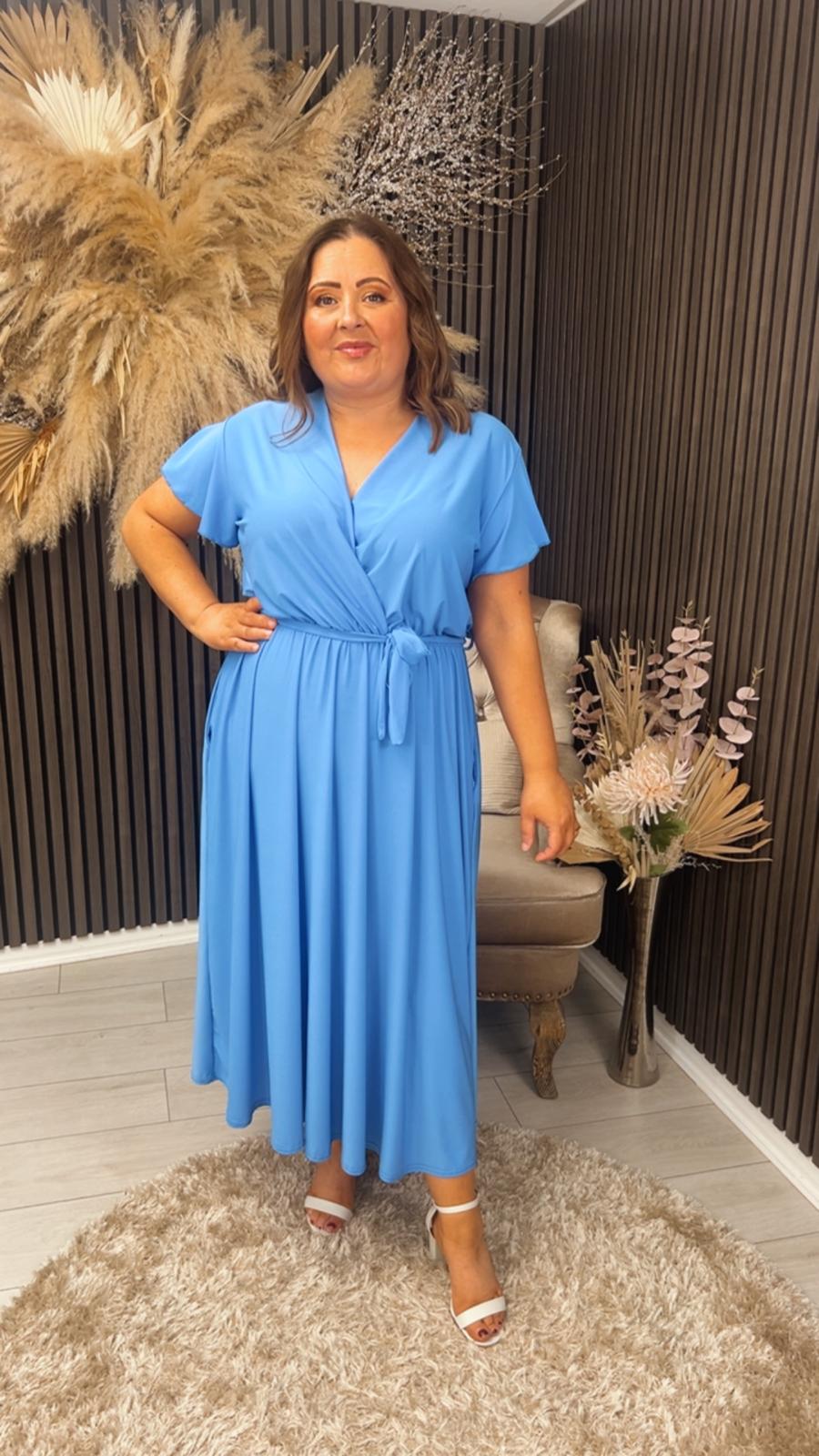 SIOBHAN DRESS - BLUE